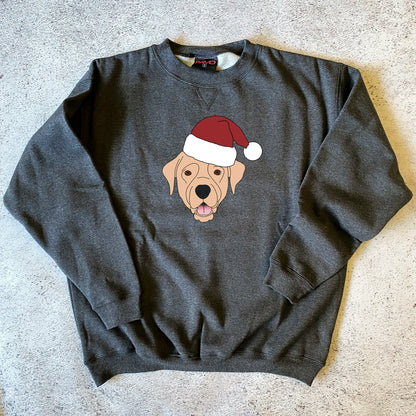 Yellow Labrador Christmas Sweatshirt