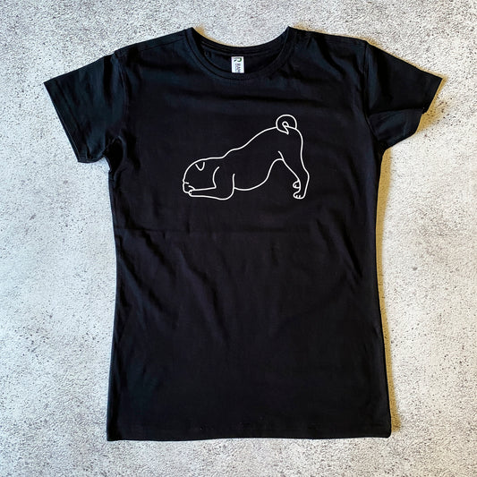 Down Dog Pug Women's T-Shirt