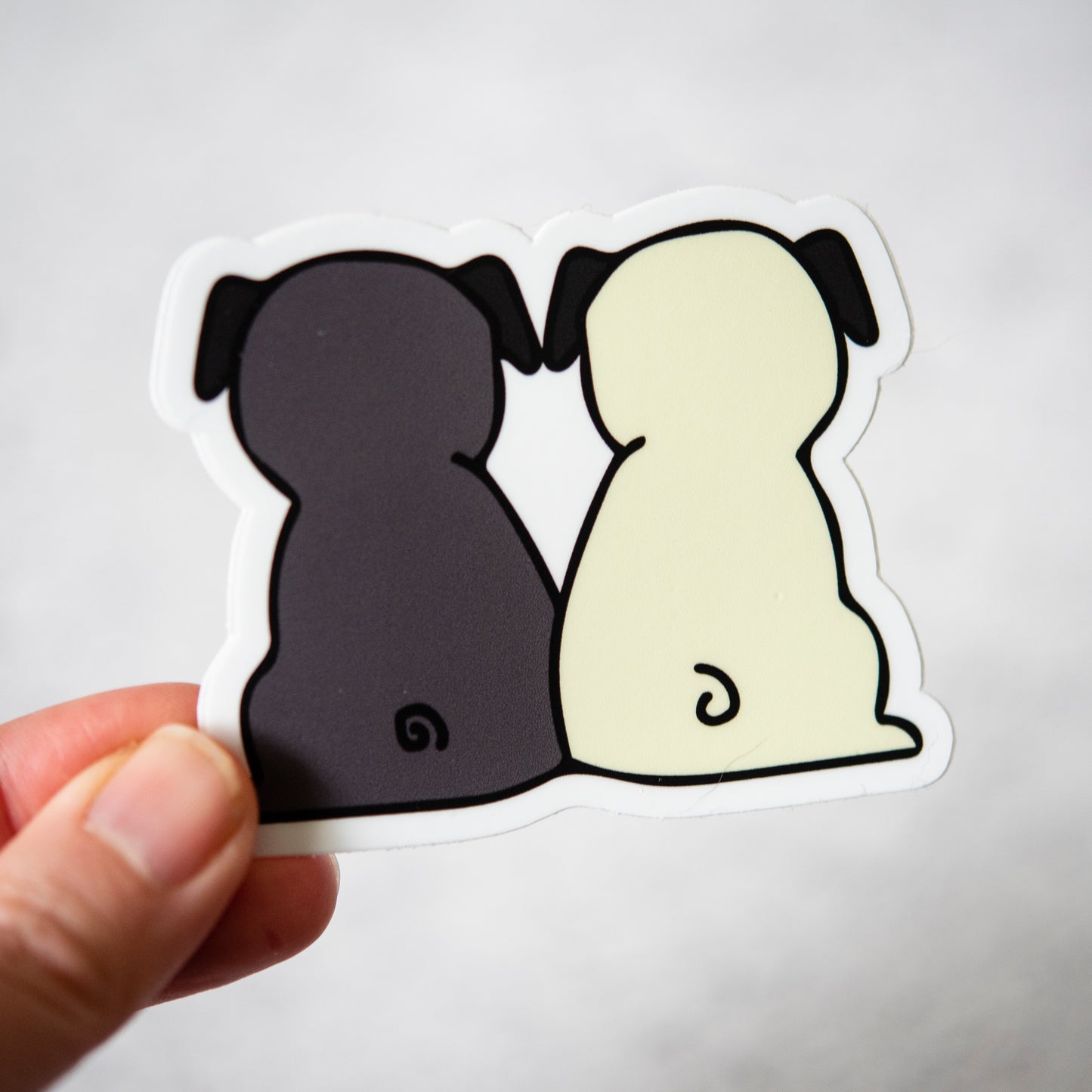 Pug Butts Sticker