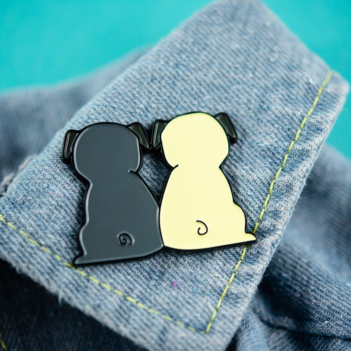 Pug Butts Enamel Pin