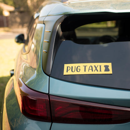 Pug Taxi Bumper Sticker
