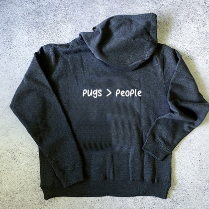 Pugs > People Zip Hoodie