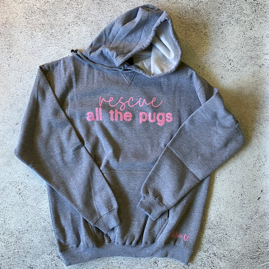 Rescue All The Pugs Hoodie