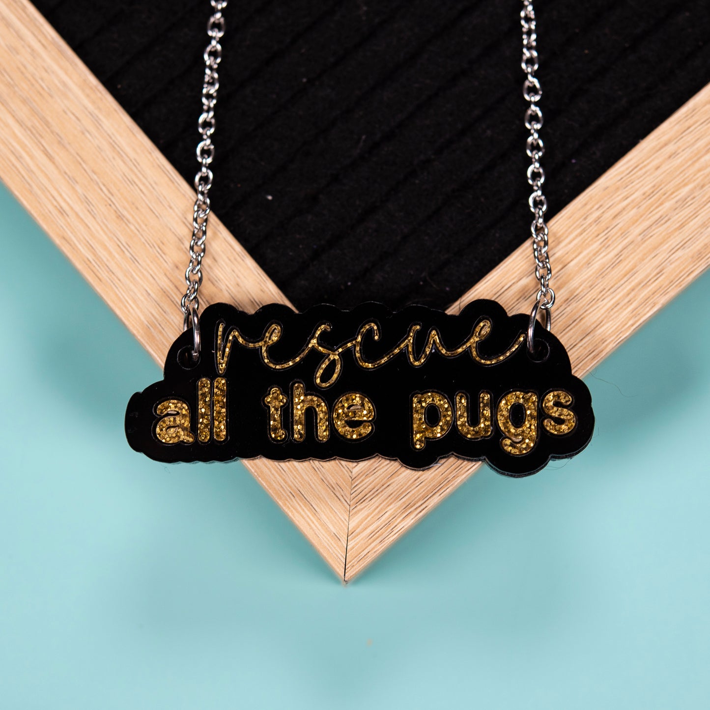 Rescue All The Pugs Necklace