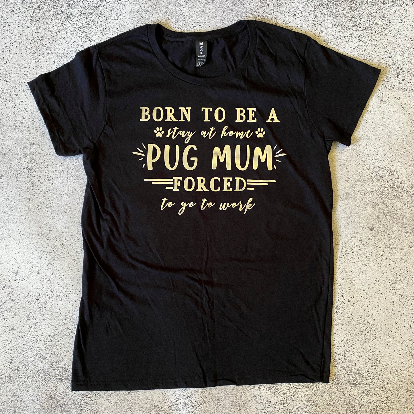 Stay at Home Pug Mum Unisex T-Shirt