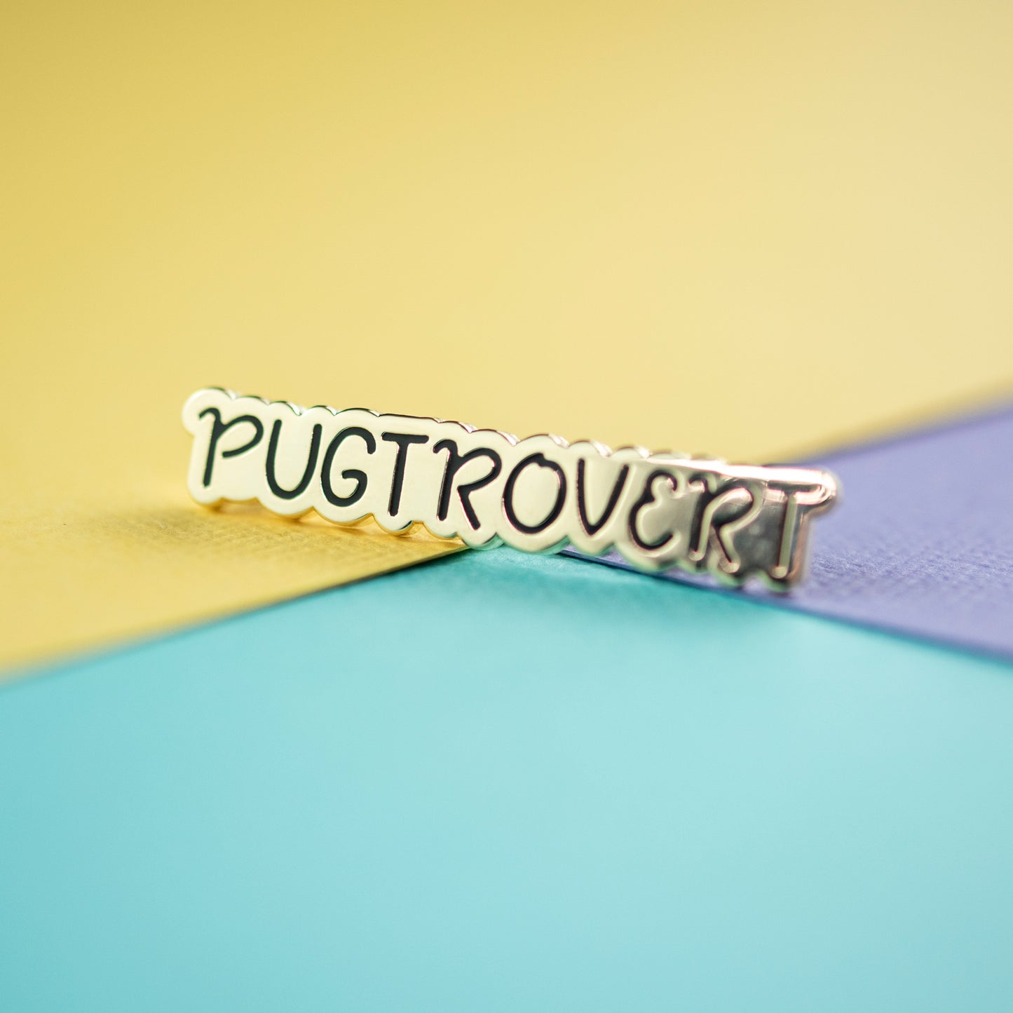 Pugtrovert Enamel Pin