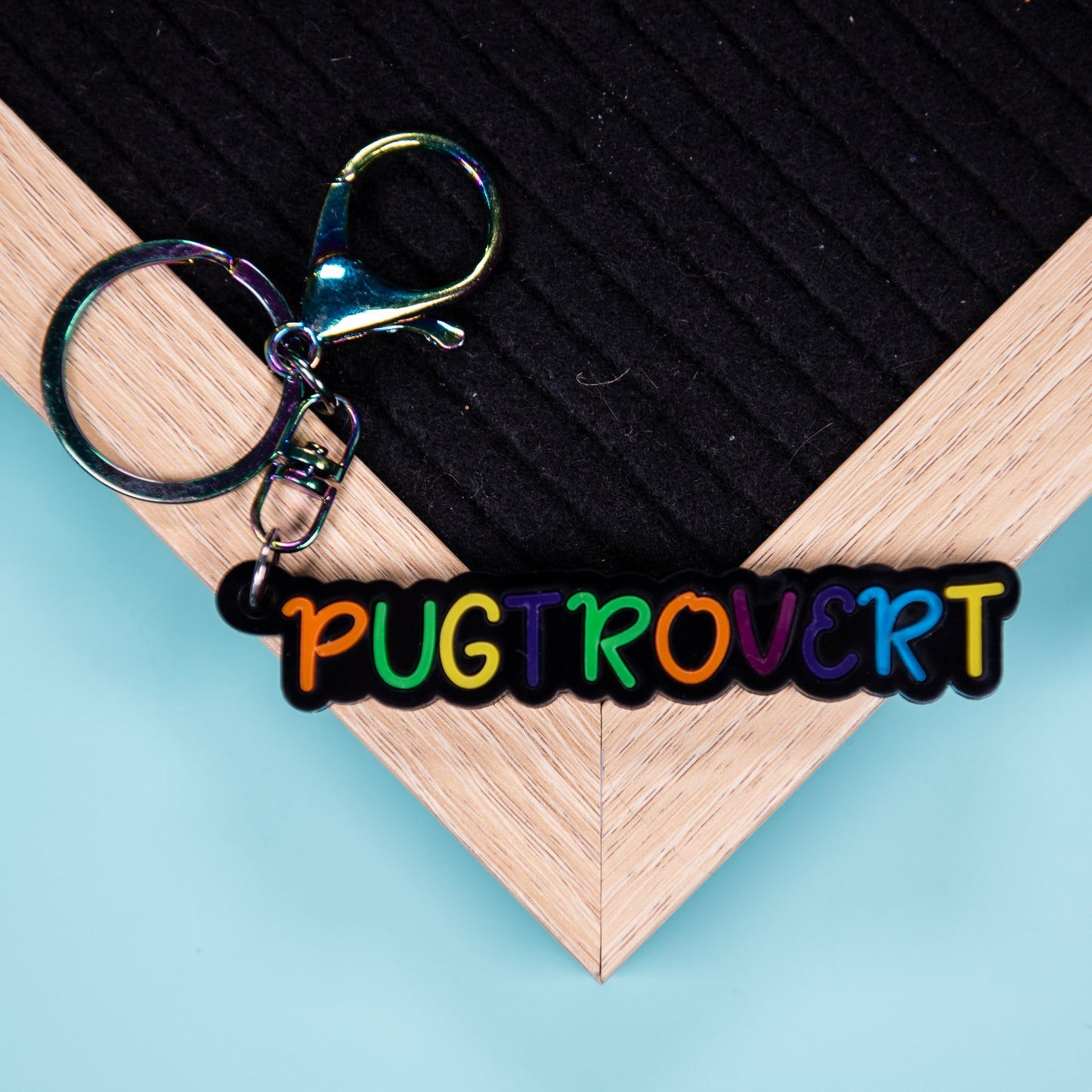 Pugtrovert Keyring