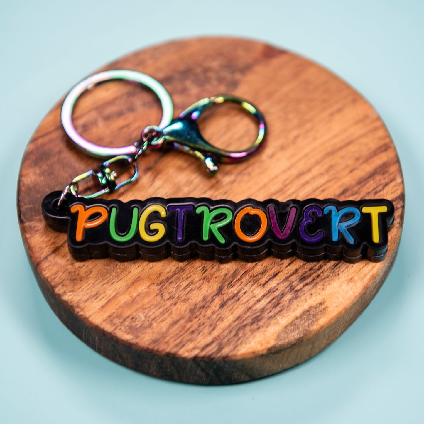 Pugtrovert Keyring