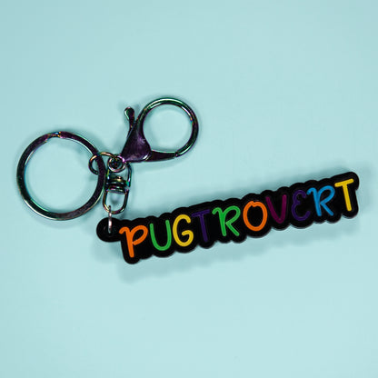 Pugtrovert Keyring